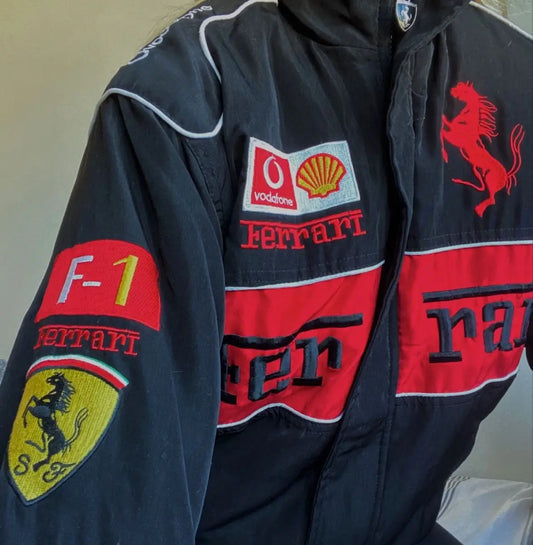 F1 Inspired Premium Racer Jacket: Limited Edition Racing Apparel (Embroidered)